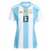 Argentina Cristian Romero #13 Prima Maglia Femmina Copa America 2024 Manica Corta